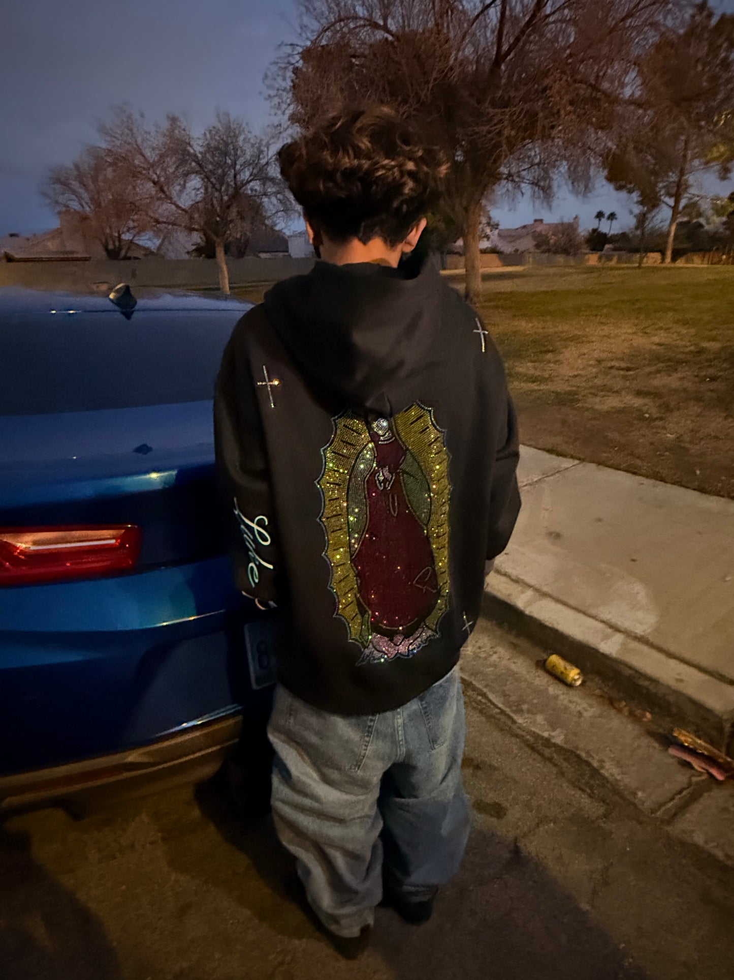 Virgencita Zip Up Hoodie